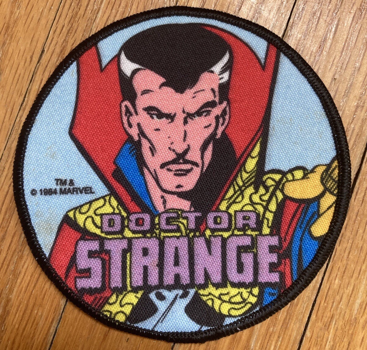 Vintage 1980's Marvel Comics Super Heroes Sew On Patch dr strange Round 4" X-Men