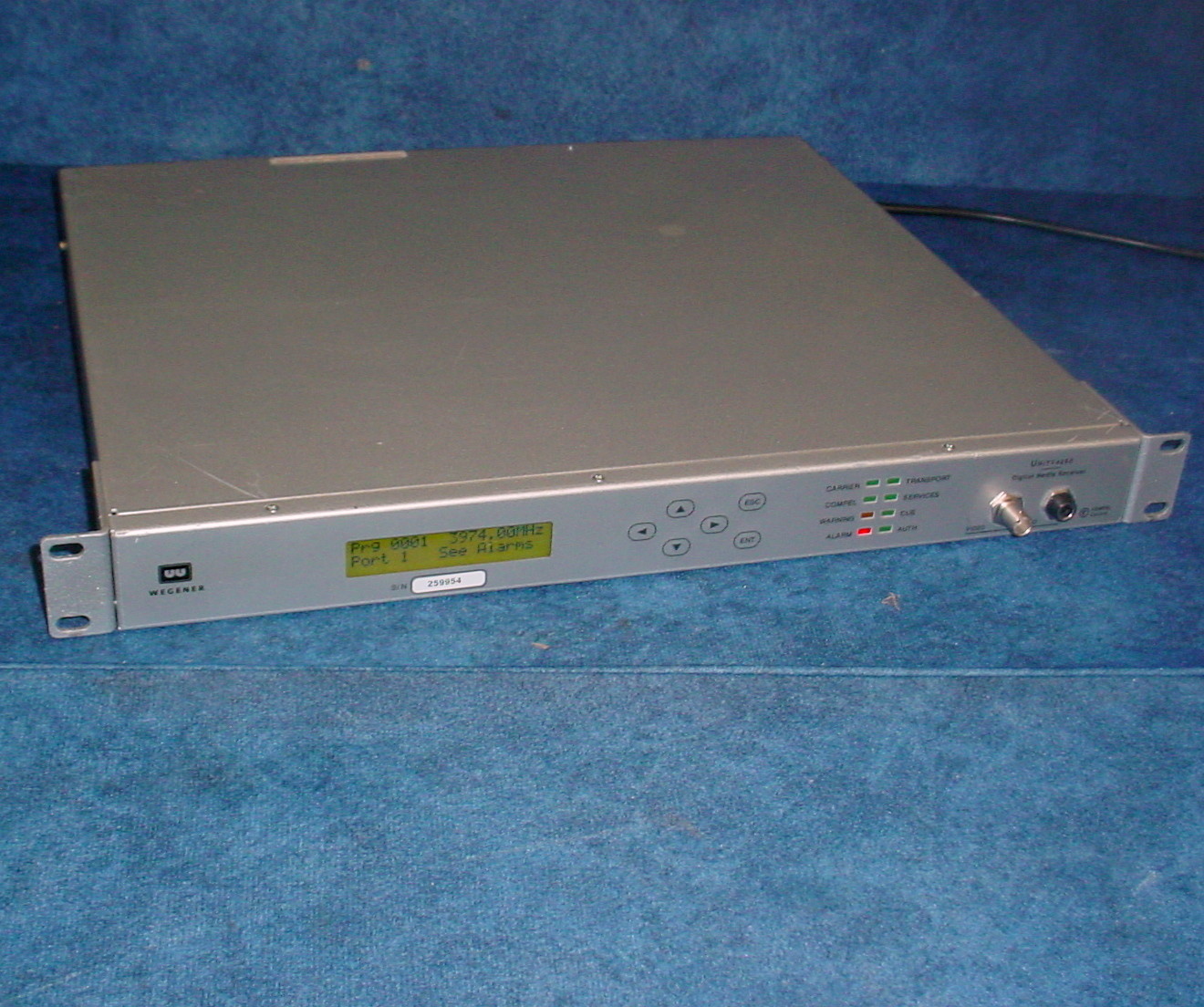 Wegener Unity 4650 Digital Media DVB Compliant Satellite IRD Receiver/Decoder