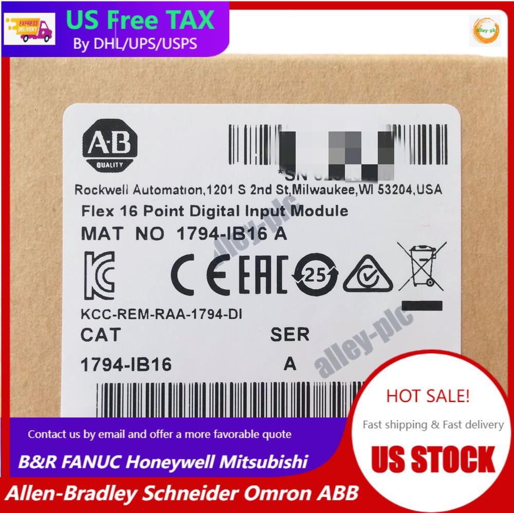 New Sealed Allen Bradley 1794-IB16 SER A Flex I/O Input Module 1794-IB16