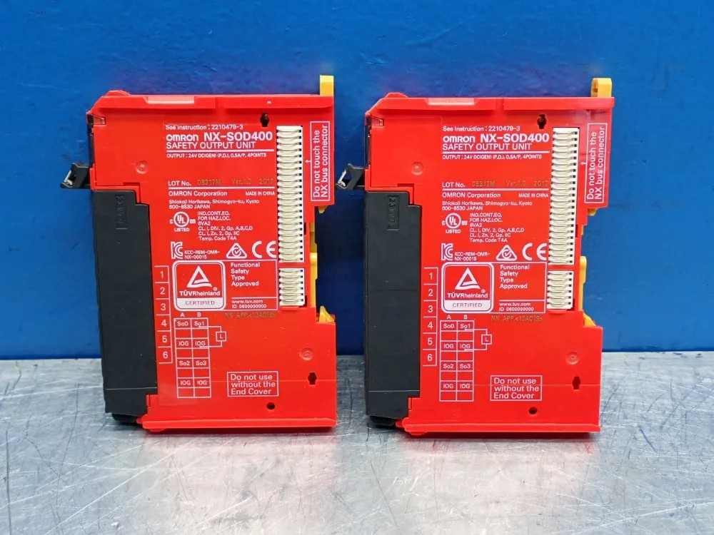 OMRON NX-SOD400 CONTROL SAFETY UNIT, 2PCS  12250980360