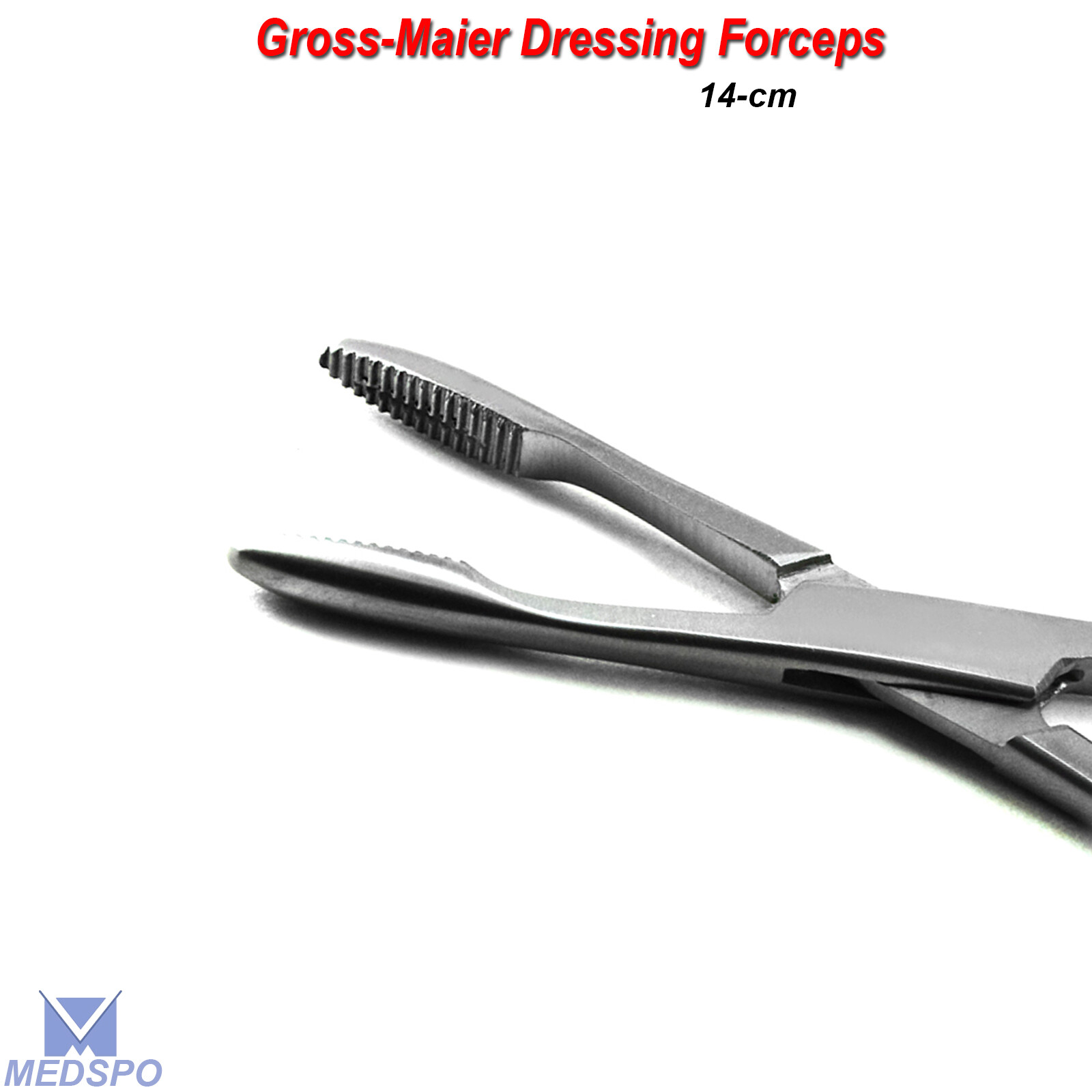 Surgical Maier Gross Dressing Forceps Atraumatic Serrated Jaws Instruments CE