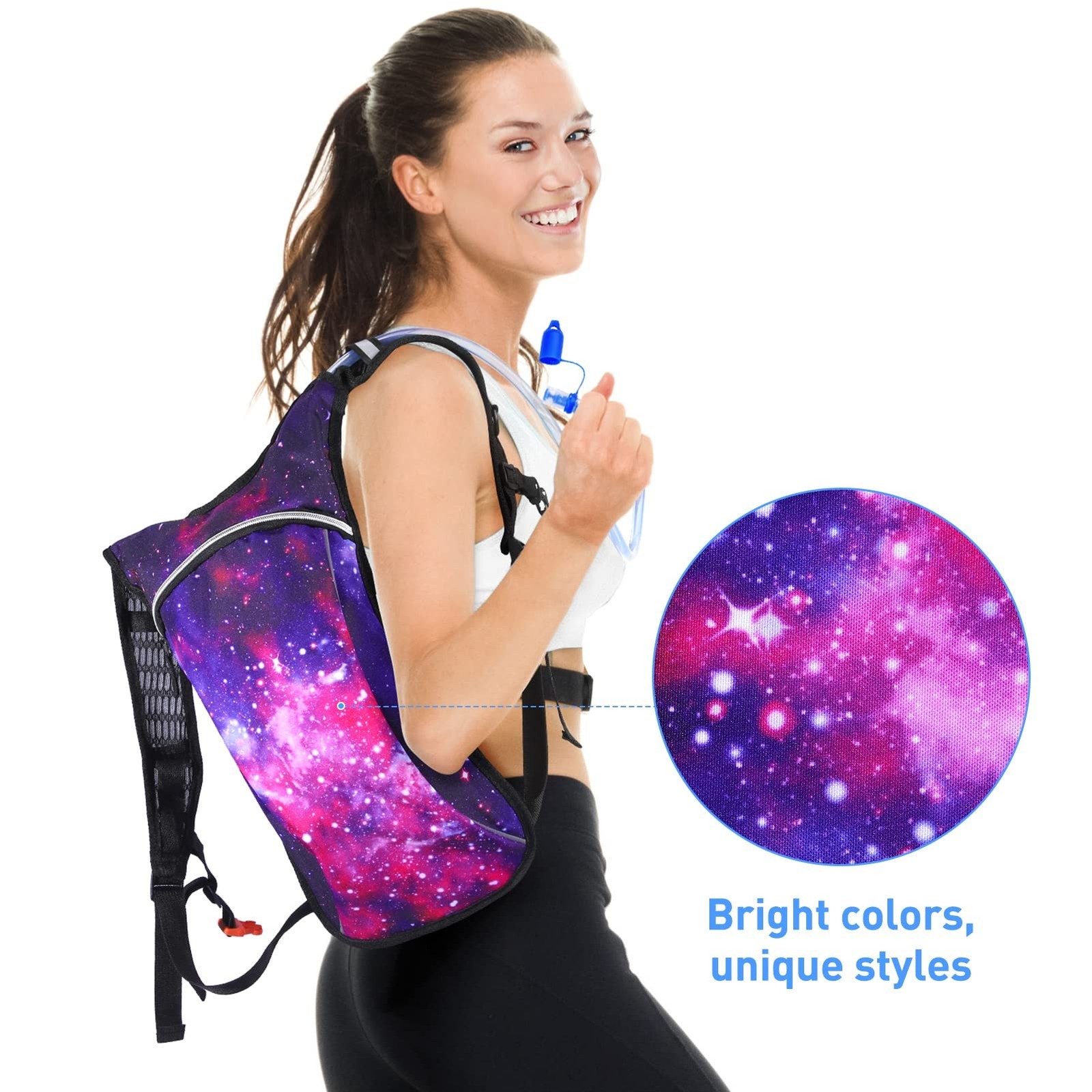 KUYOU Rave Hydration Pack, Hydration Backpack with 2L Hydration Bladder, Fest...