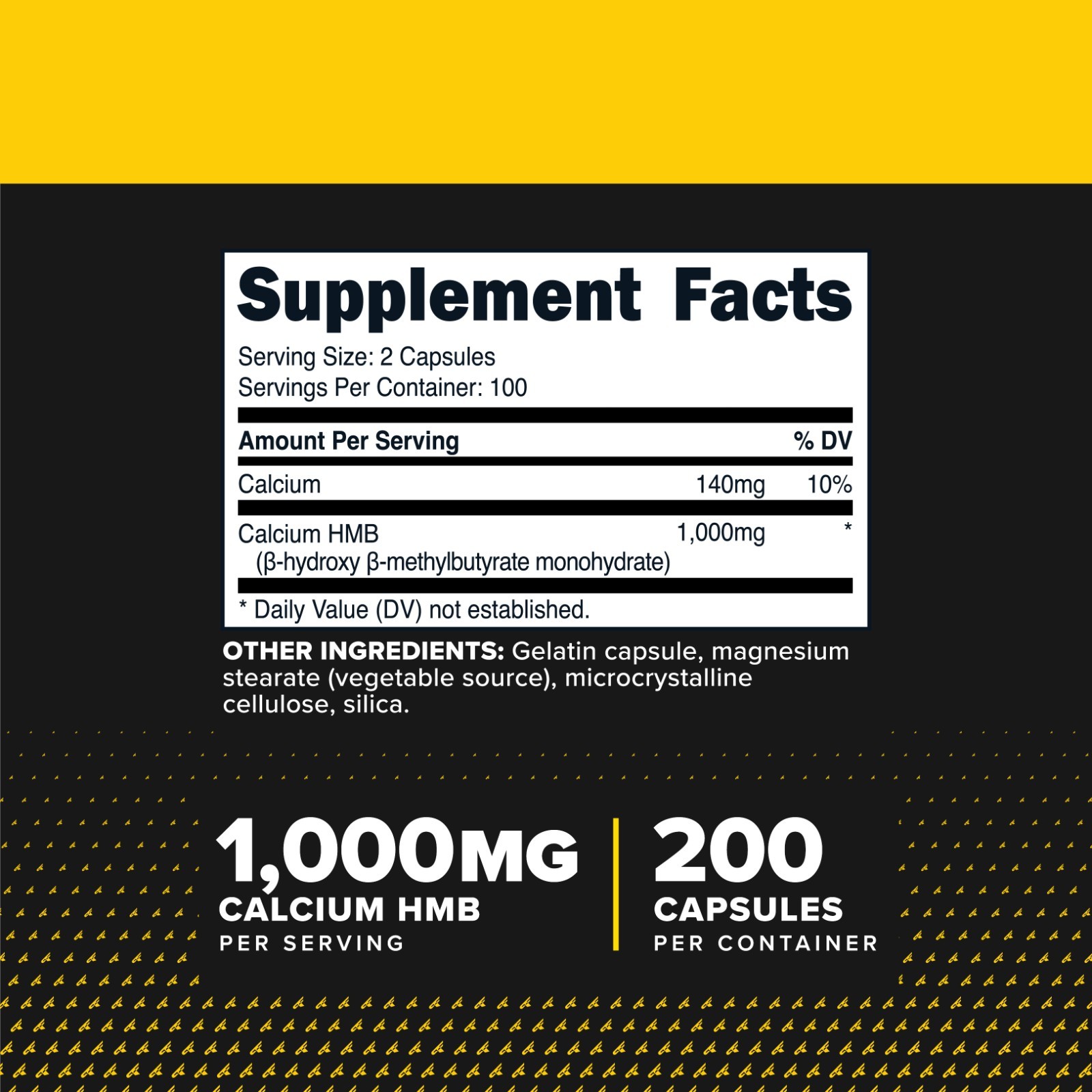 PrimaForce HMB Supplement (1,000mg) 200 Capsules - 100 Servings