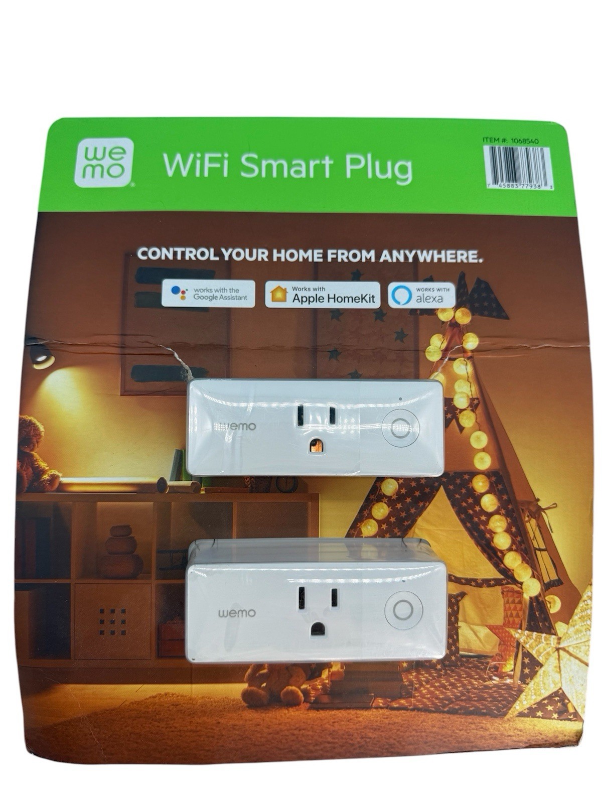 Wemo WiFi Smart Plug 2-Pack Smart Home Outlet Alexa Google HomeKit