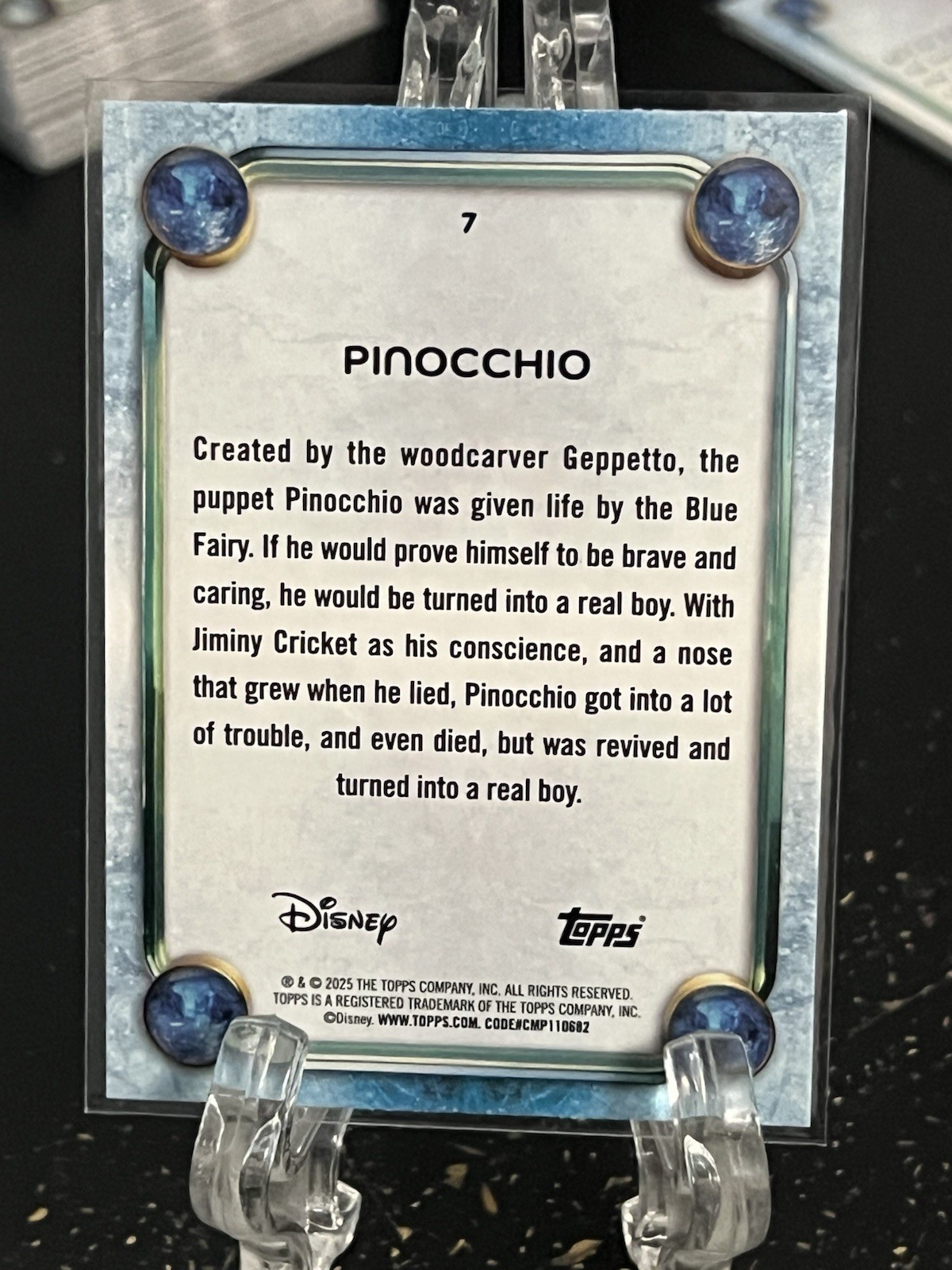 PINOCCHIO 2025 Topps Disney Wonder BASE MEGA FOIL #7