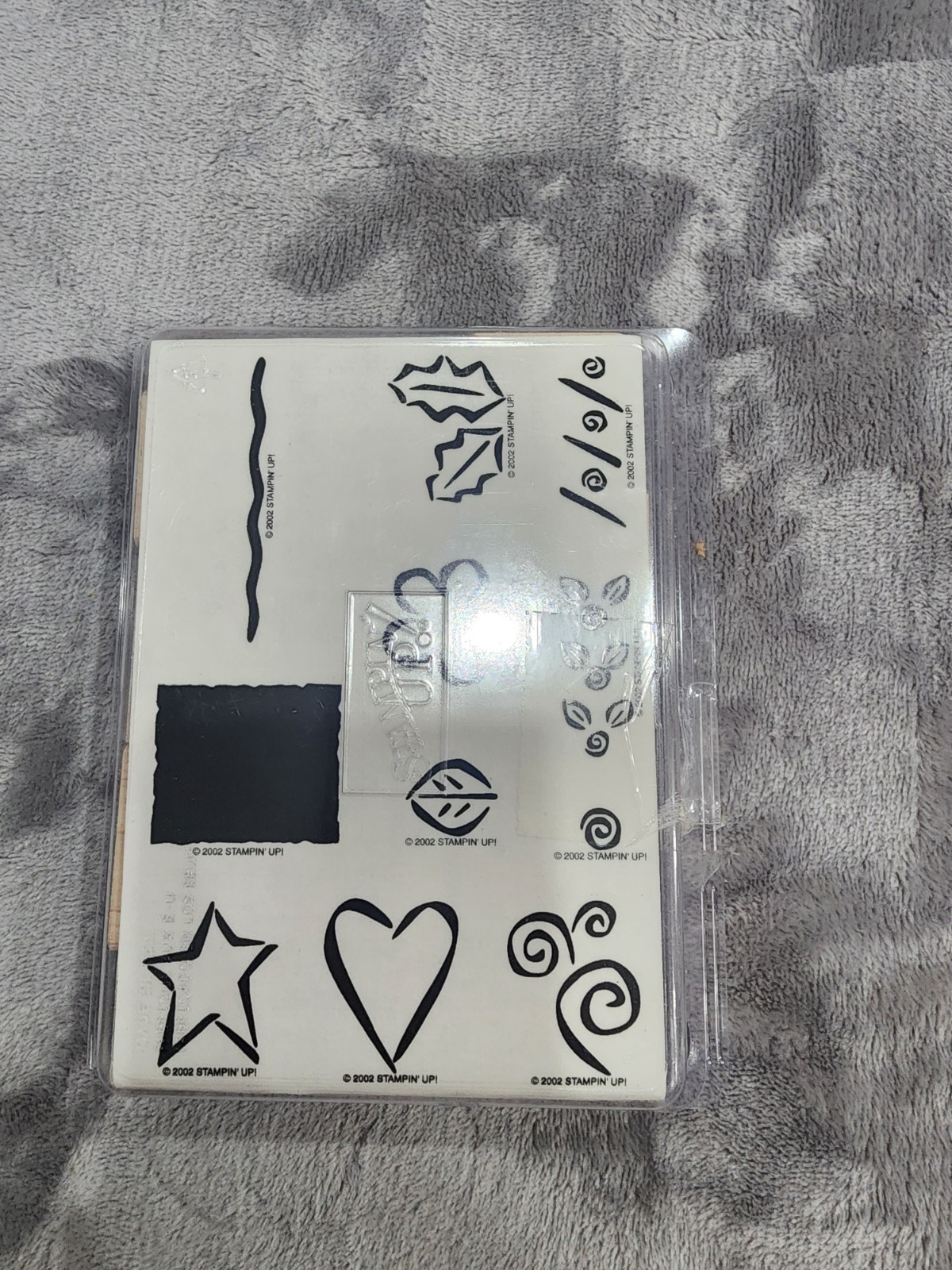 Bold Basics 10 Pc - 2002 Stampin’ Up Wooden Stamp Set