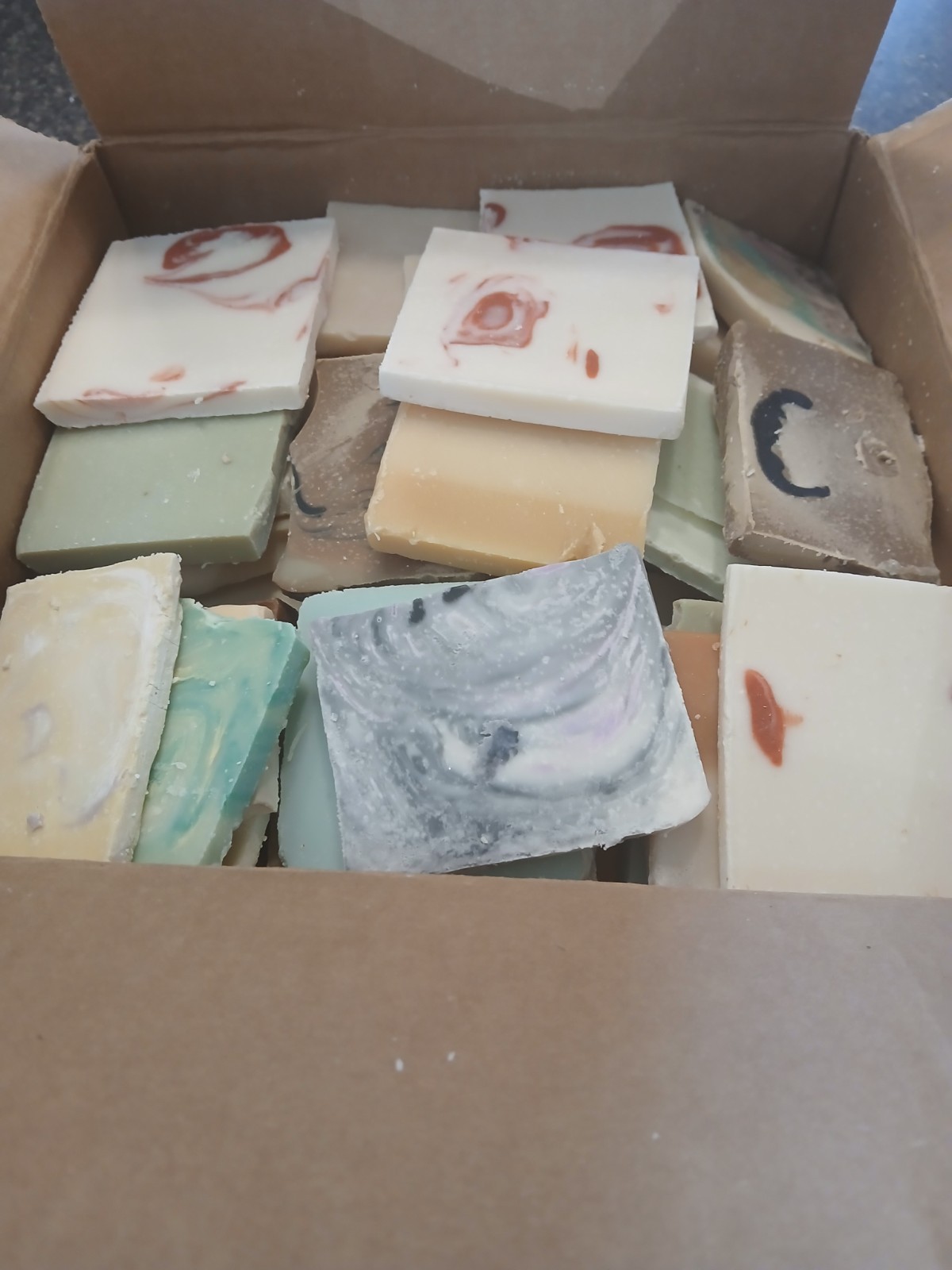 1lb Assorted Soap Sampler, men & women organic.