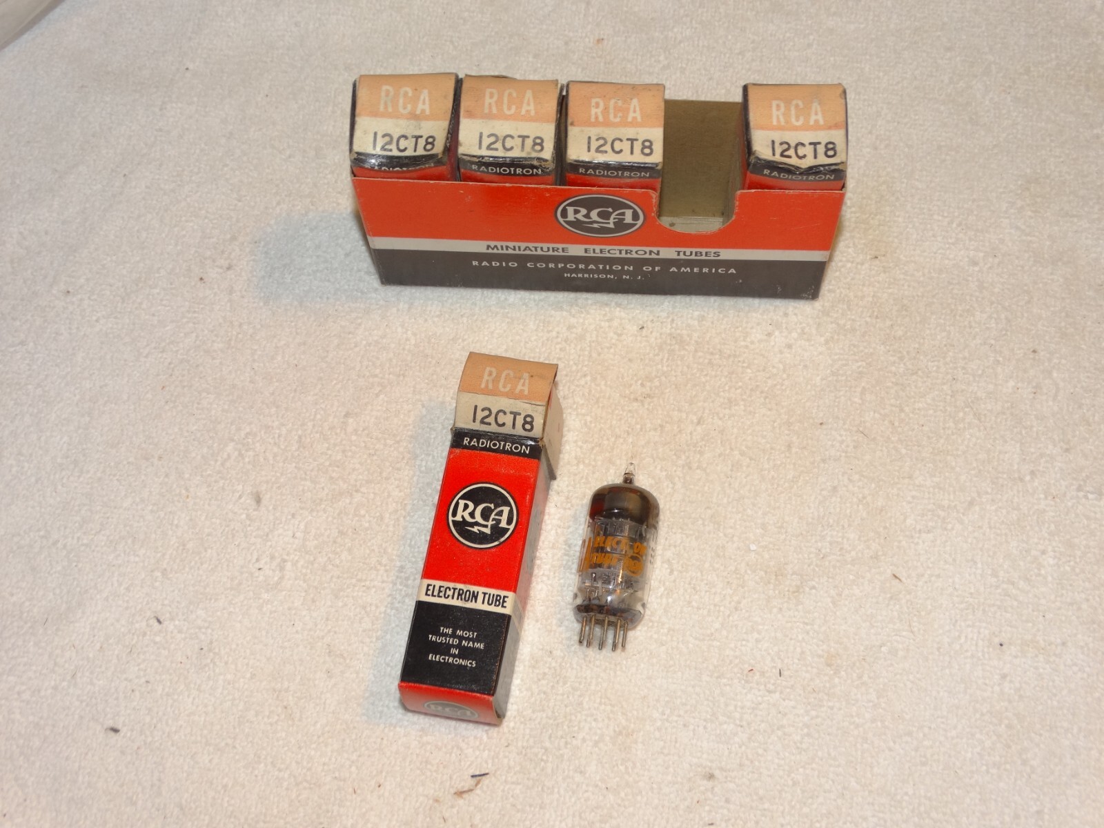 5 x 12CT8 RCA Tubes *NOS*NIB*Full Sleeve*
