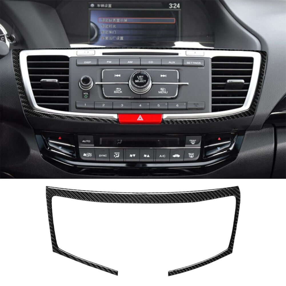 31Pcs Carbon Fiber Front Full Interior Kit Cover Trim For 2013-2017 Honda Accord