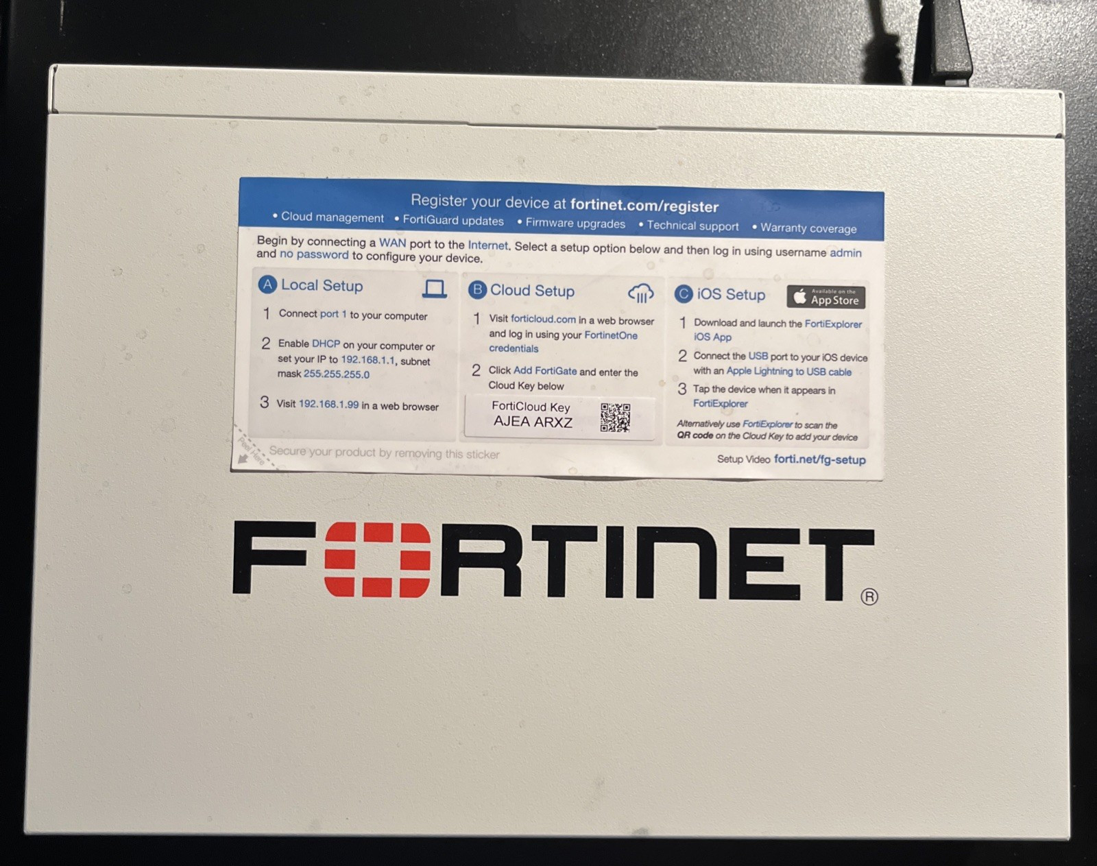 Fortinet FortiGate 40F Next-Gen Firewall Security Appliance  TESTED