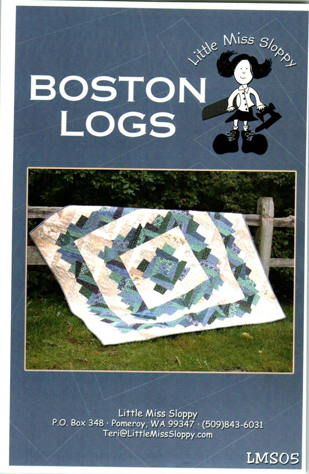 Boston Logs Quilt Pattern 66 x 66 Stack n Slash & Switch n Stitch Design