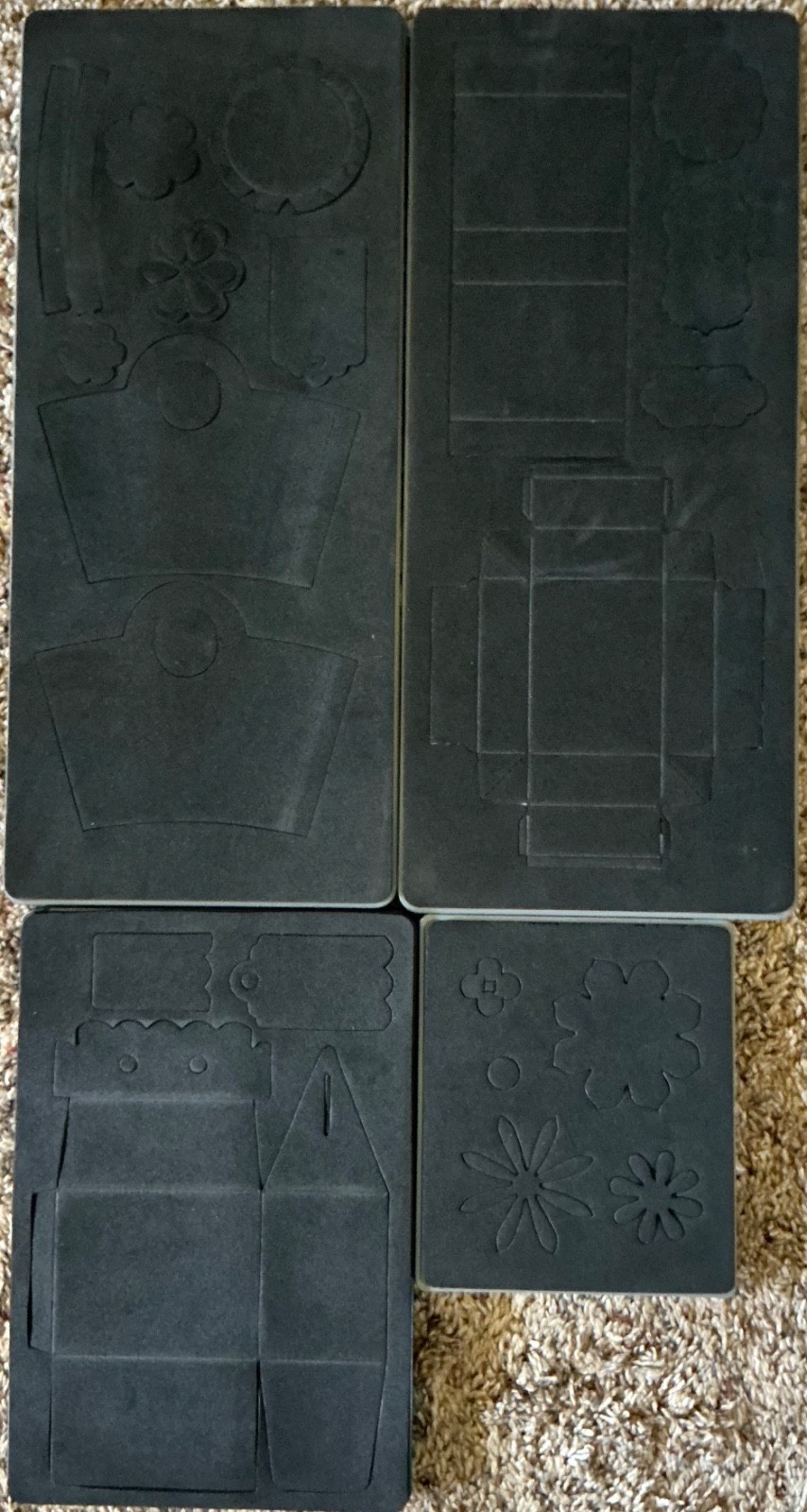 4 Assorted SIZZIX Stampin Up Cutting Dies Scrapbooking Cardmaking Paper Crafts