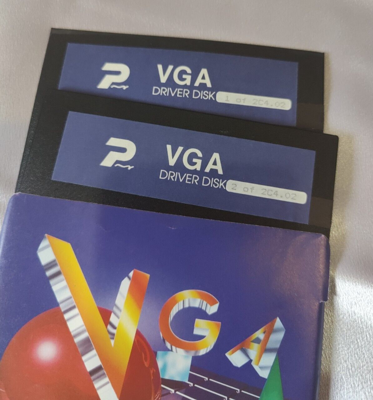 VGA Driver Disks 5 Inch Floppy Disks 1 and 2 C4.02