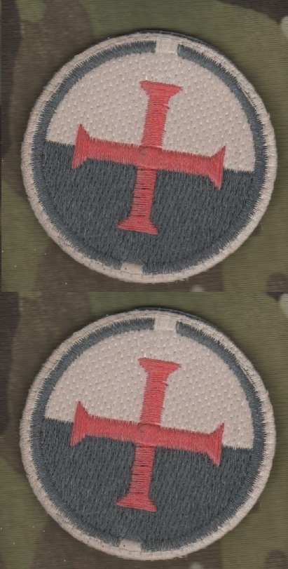 ARMED FORCES SANDBOX DEPLOYMENT vêlkrö 2" 2-TAB: Crusader Knight Cross (subdued)