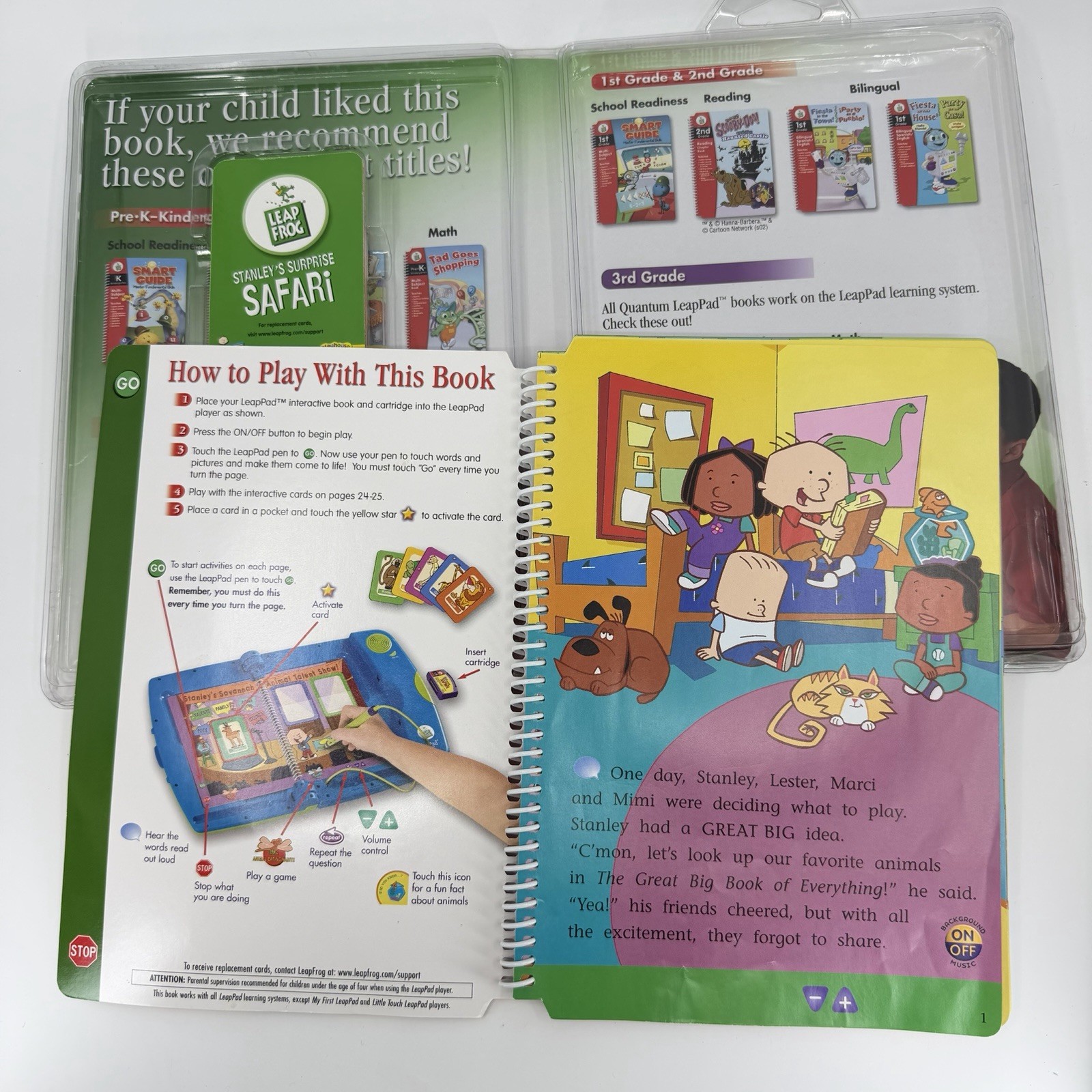 LeapPad Leap Frog Stanley Surprise Safari Pre K