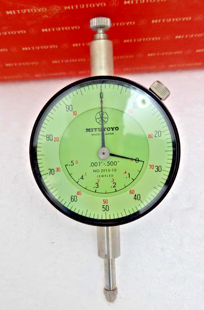 Mitutoyo 2915-10 Dial Indicator .001" - .500" Grad Jeweled Japan Made- Brand New