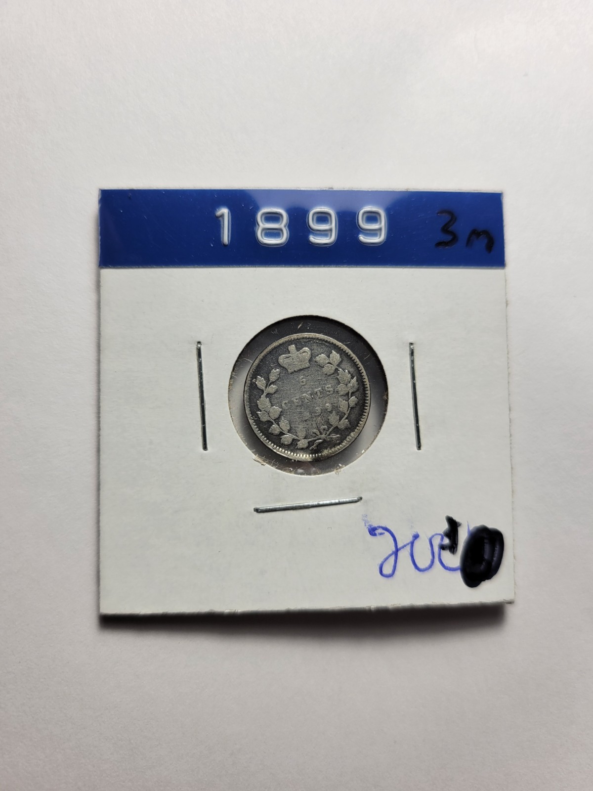 1899 Canada 5 Cents - 92.5% Silver - Foreign Coin - KM# 2