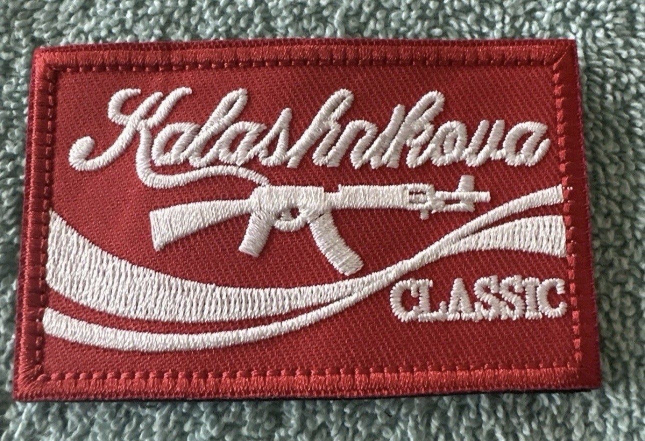 AK47 2x3 Embroidered Morale Patch Hook Backing Brand New