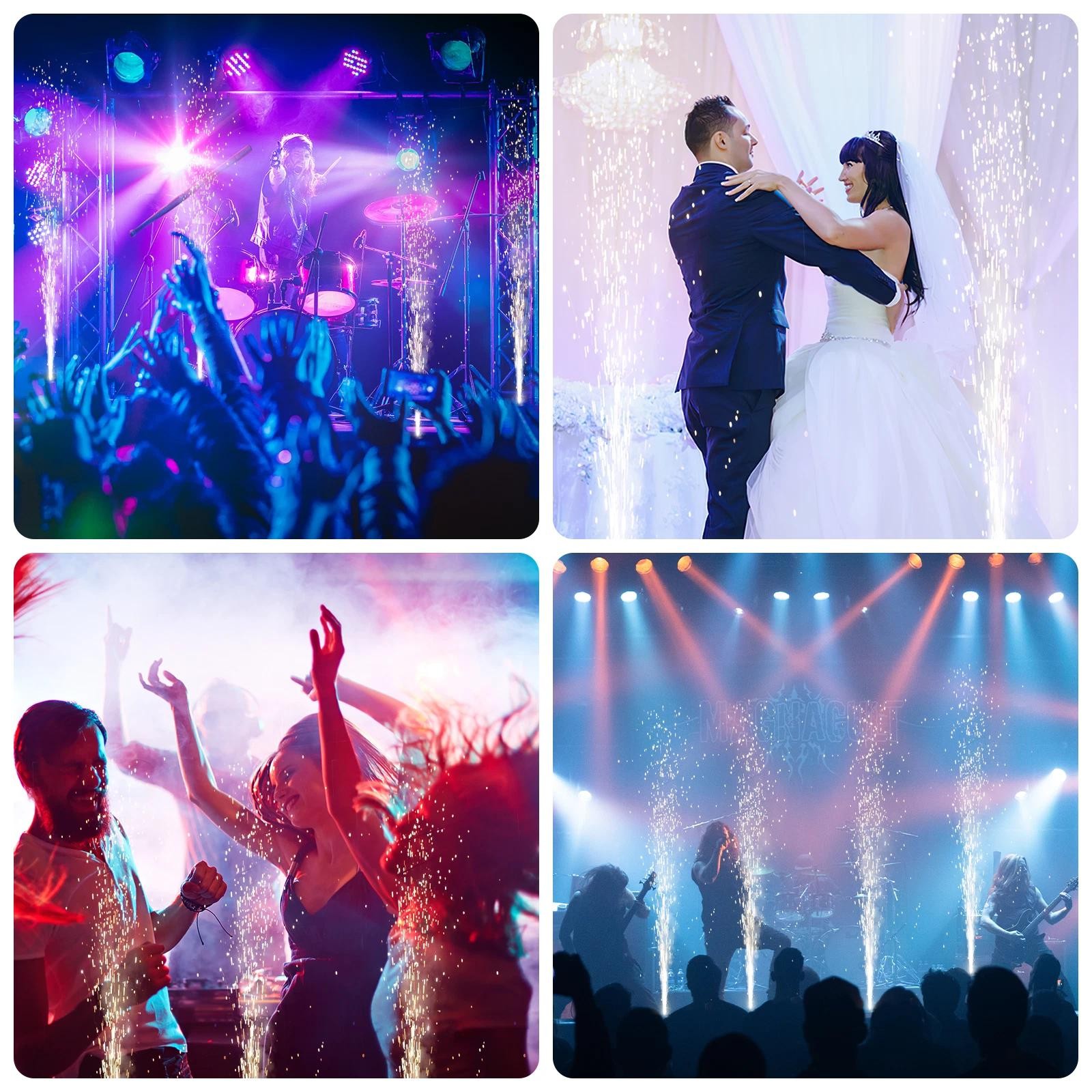 8Pcs Cold Spark Machine Stage Firework Effects For Party Wedding Remote Control