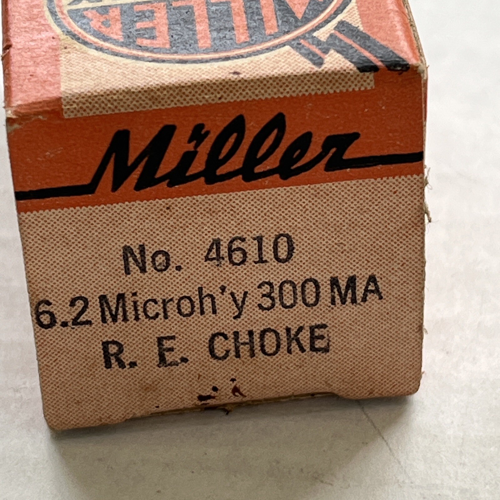 4610 JW MILLER 6.2 Microh’y 300 MA RE Choke