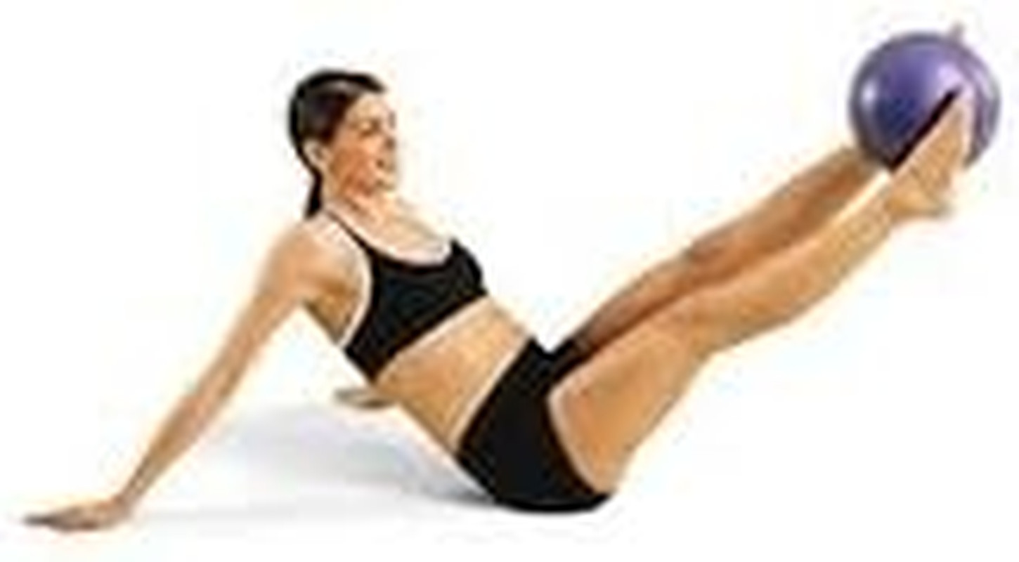 Pilates Mini Ball, Purple, 9 Inch