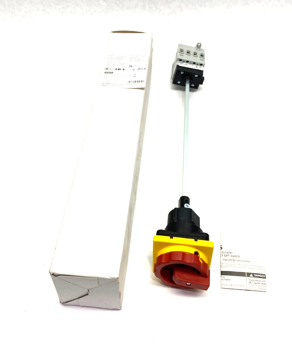 Siemens 3LD2013-0TK53 SENTRON Rotary Disconnect Emergency Switch 3-Pole 16A