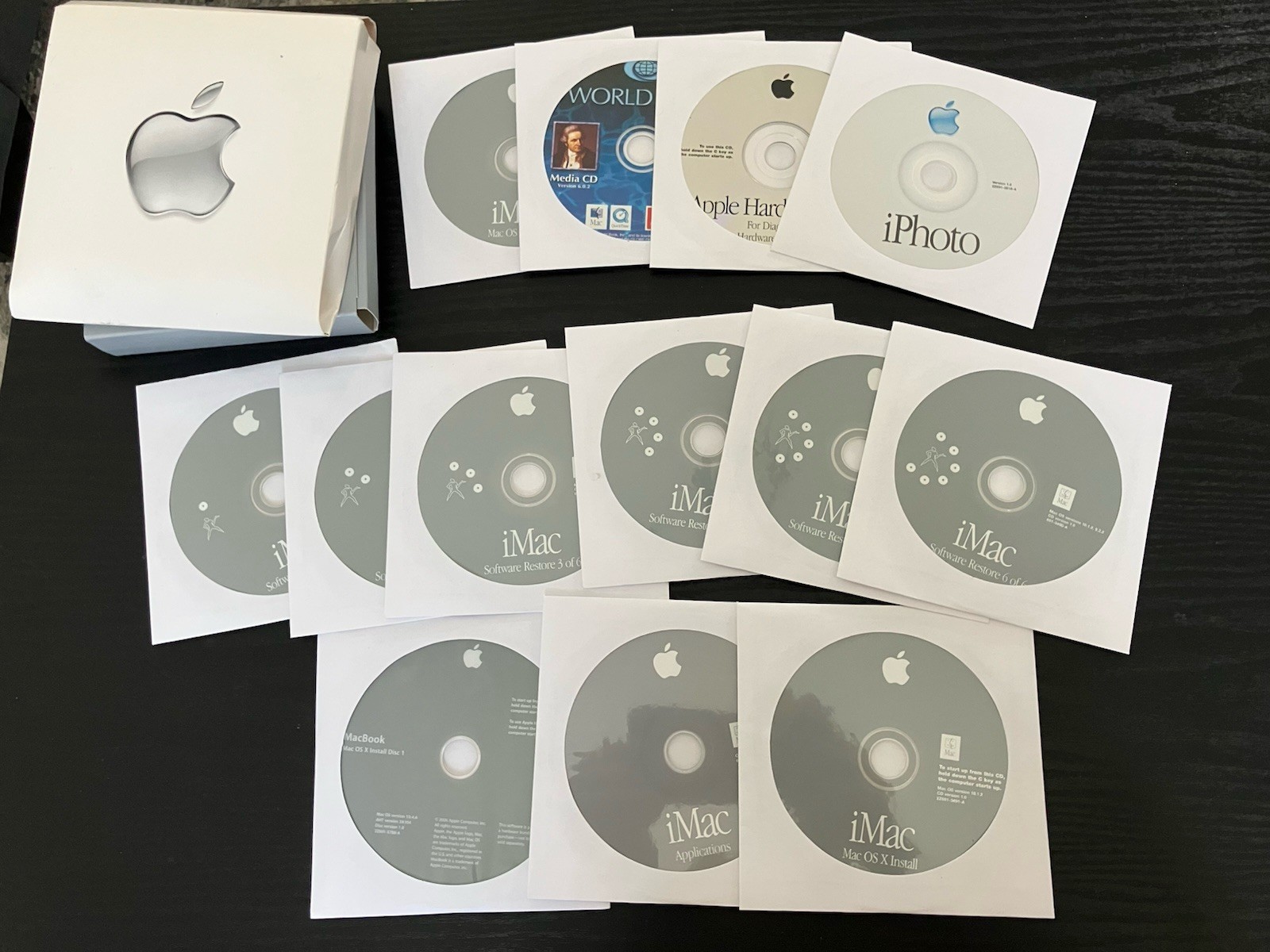 Vintage Apple iMac Software Restore Install CD Disc Lot Mac OS X 10.1.2