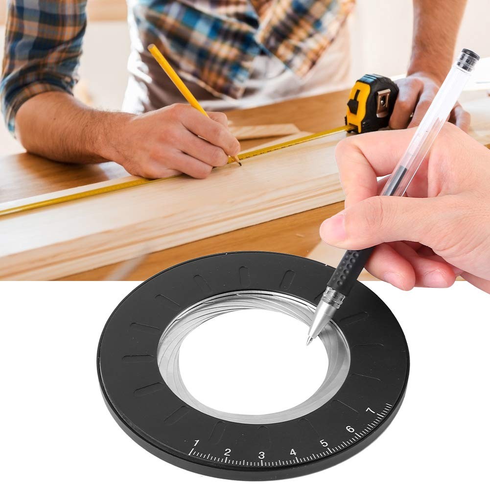 Round Circle Template Ruler Maker Tool Adjustable Approx.12.5cm/4.9in