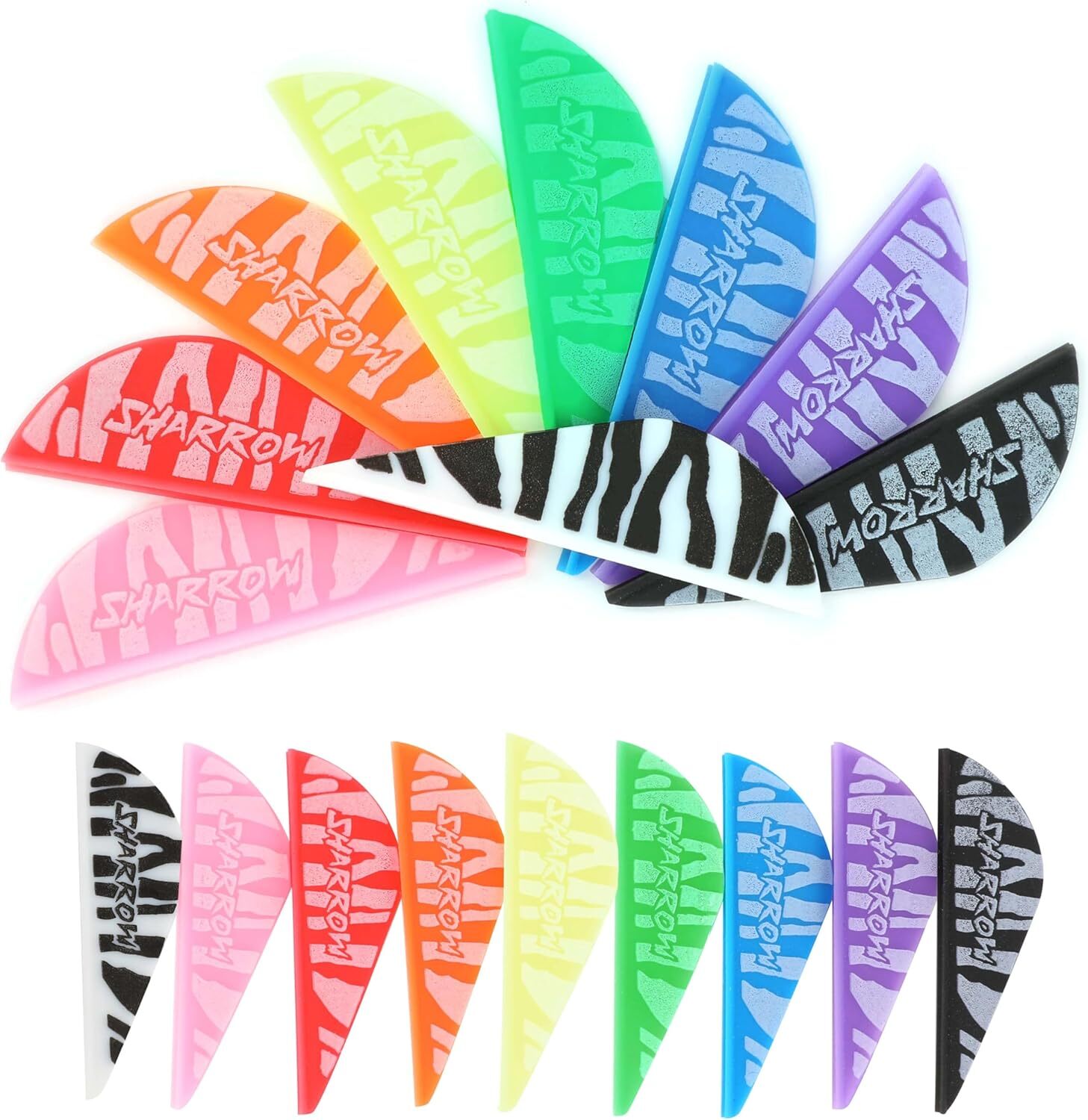50X Rubber Feather 2"Arrow Vanes Waterproof Fletches Bow Hunting Shooting Target