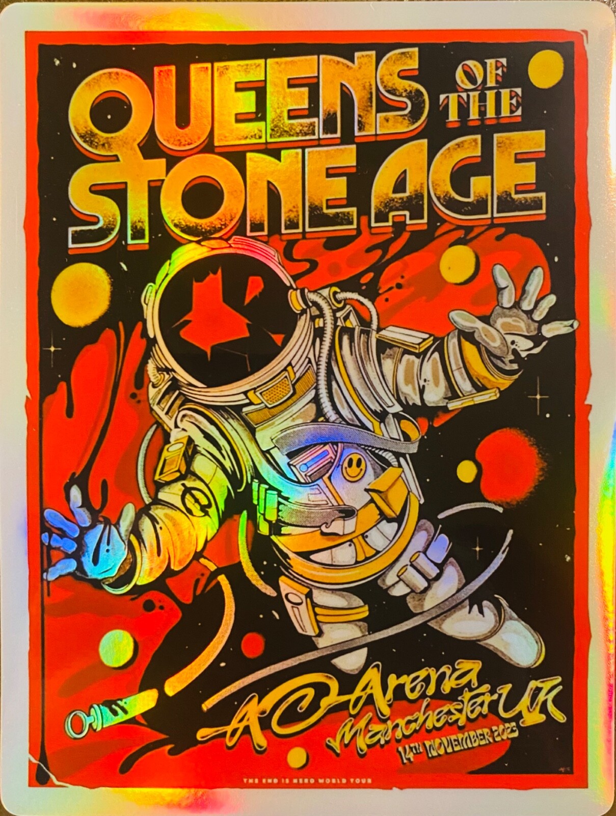 QUEENS OF THE STONE AGE MANCHESTER, UK FOIL STICKER