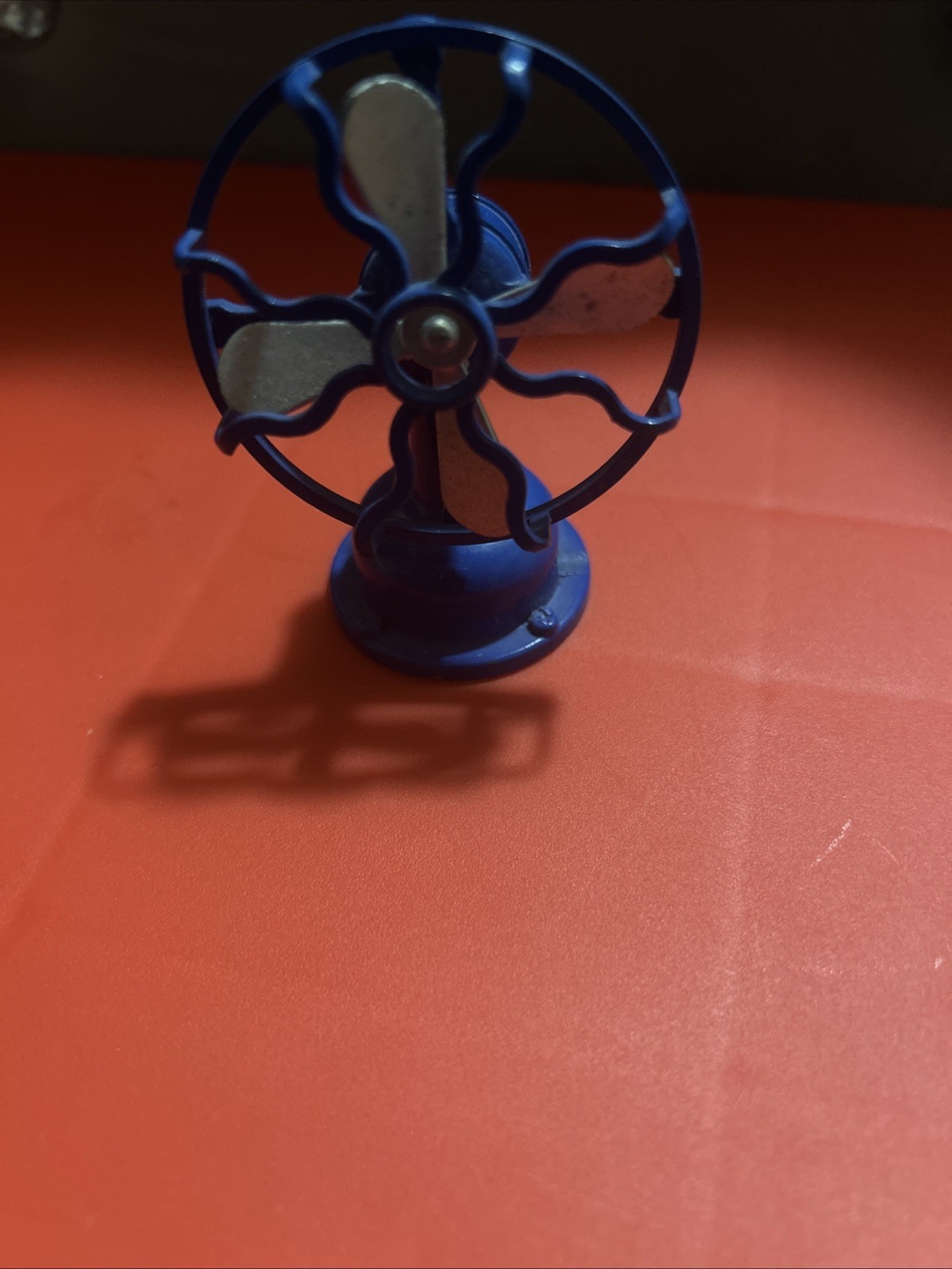 vintage "Play Me" miniature metal fan pencil sharpener
