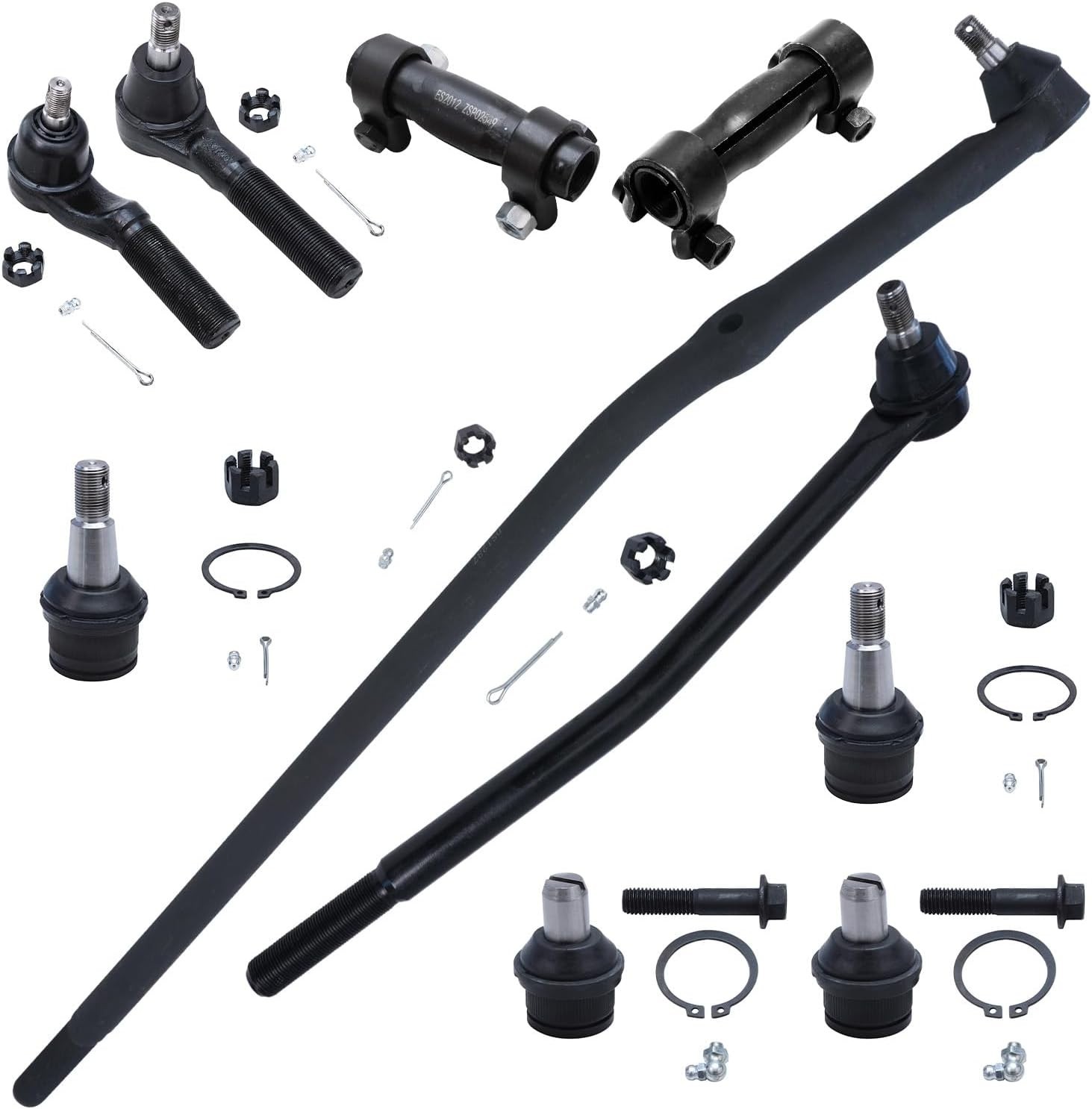 Front 10Pc Suspension Kit for Ford E-250 Econoline E-350 Club Wagon Super Duty