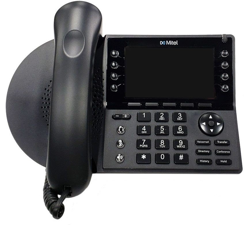 REF “A’ STK - Shoretel Mitel 485G (10578) 8 Button VOIP POE Telephone - NEW LENS