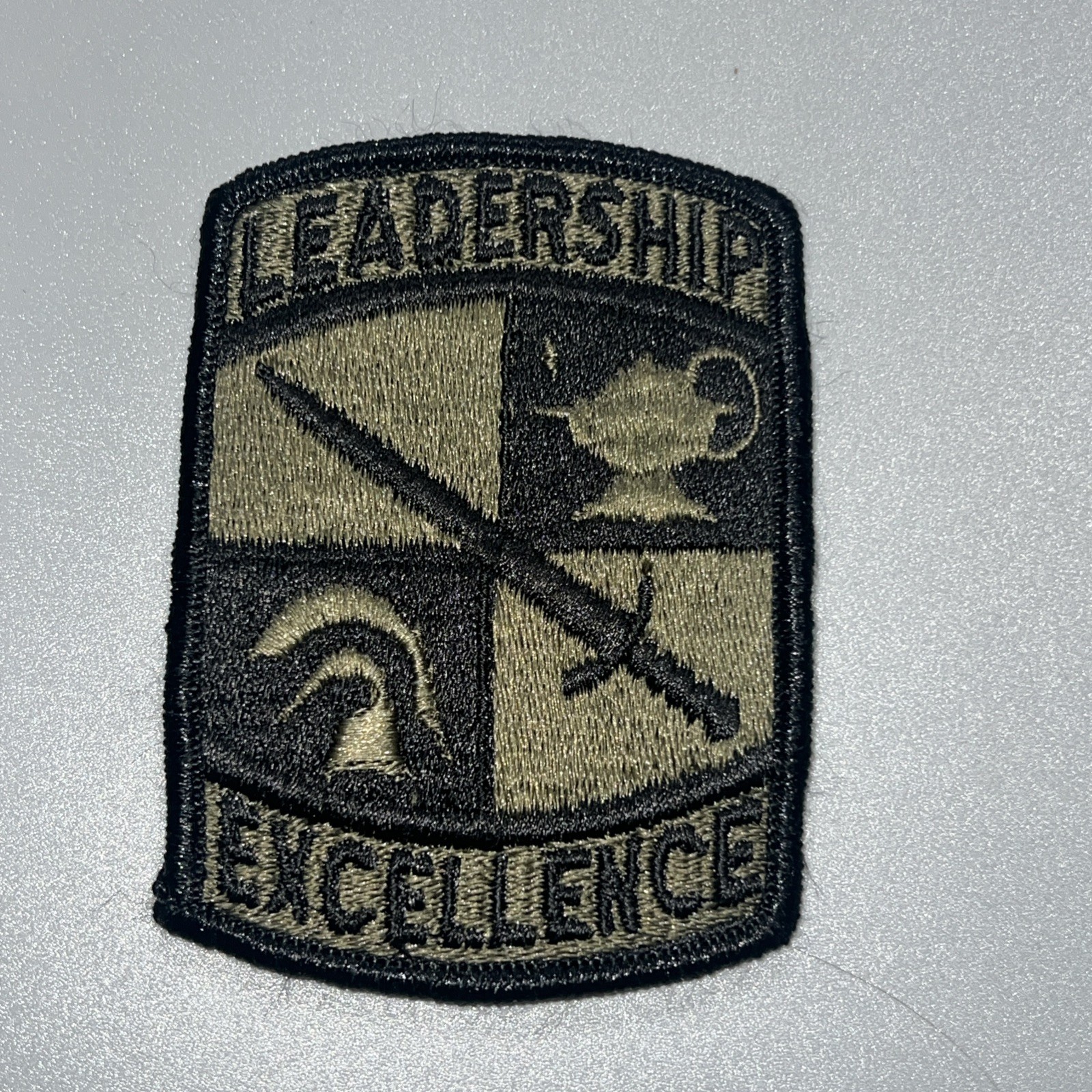 US ARMY ROTC Leadership Excellence OLIVE Green Patch OD CAMO BDU SHIRT