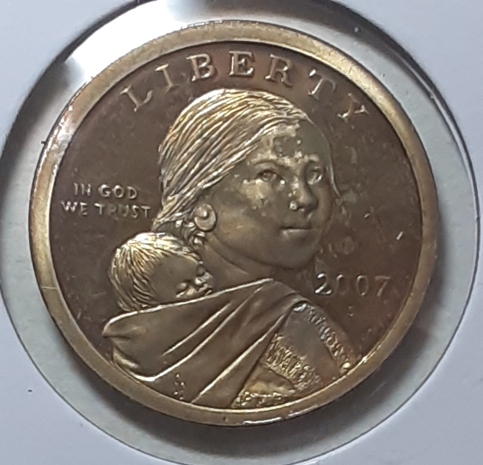 2007 Sacagawea S Dollar - PROOF - TARNISHED or SPOTTED
