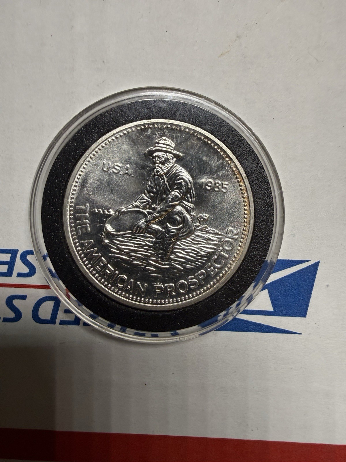 1985-The American Prospector Engelhard Silver Round .999 Fine Silver