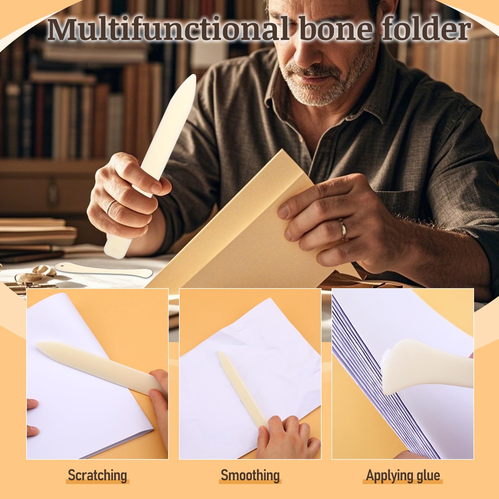 49 Pcs Book Binding Kits for Beginners Hand Bookbinding Tools Bookbinding Suppli