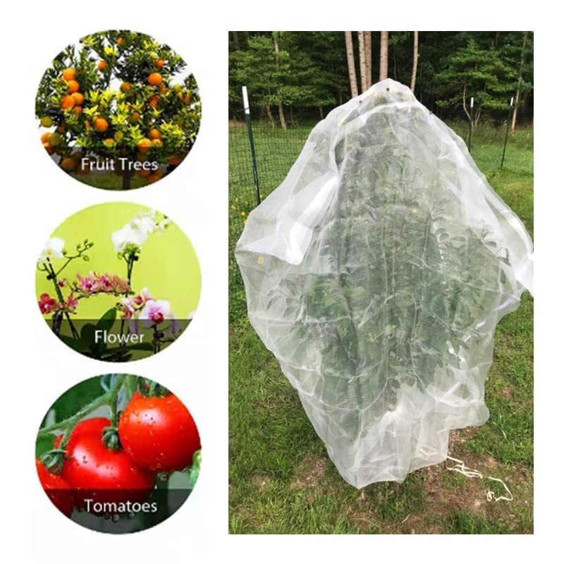 Agfabric 2 Pack Fruit Tree Netting Protection Bag with 86"x78", 2pack