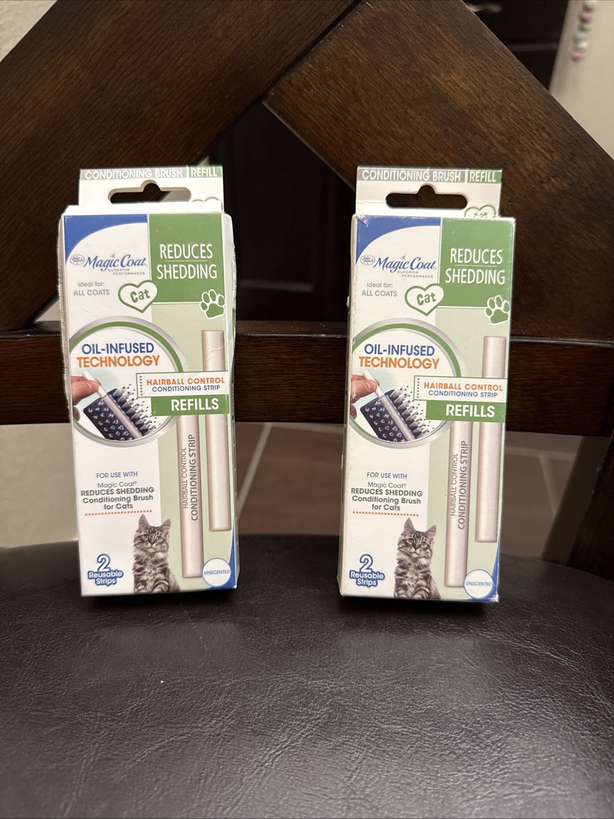 Magic Coat Shedding  Reducer Refill Strip, Oil Infused Technology 2 Pack