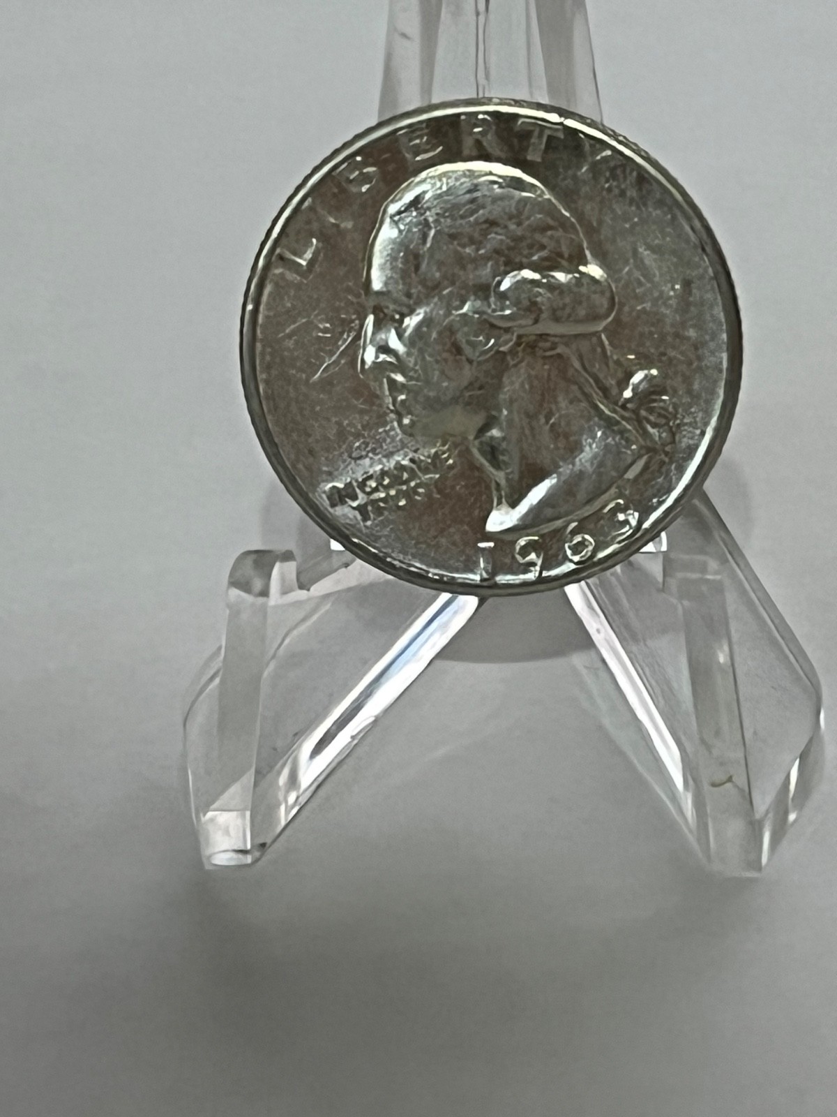 1963    25C Washington Quarter 90% Silver. NICE CIRCULATED # TC140