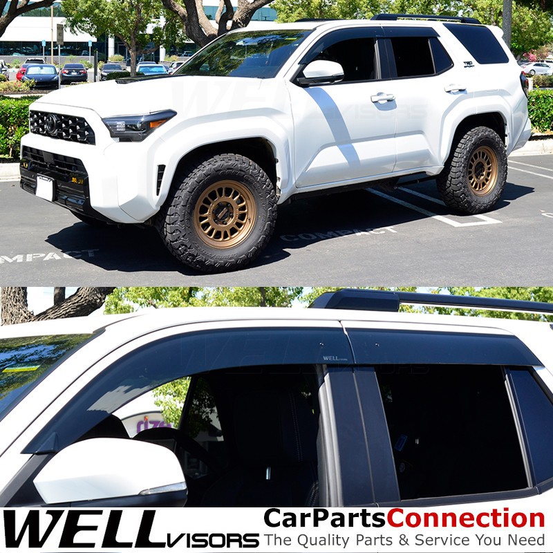 Wellvisors For 2025 2026 Toyota 4Runner Window Visor Rain Guards Premium series