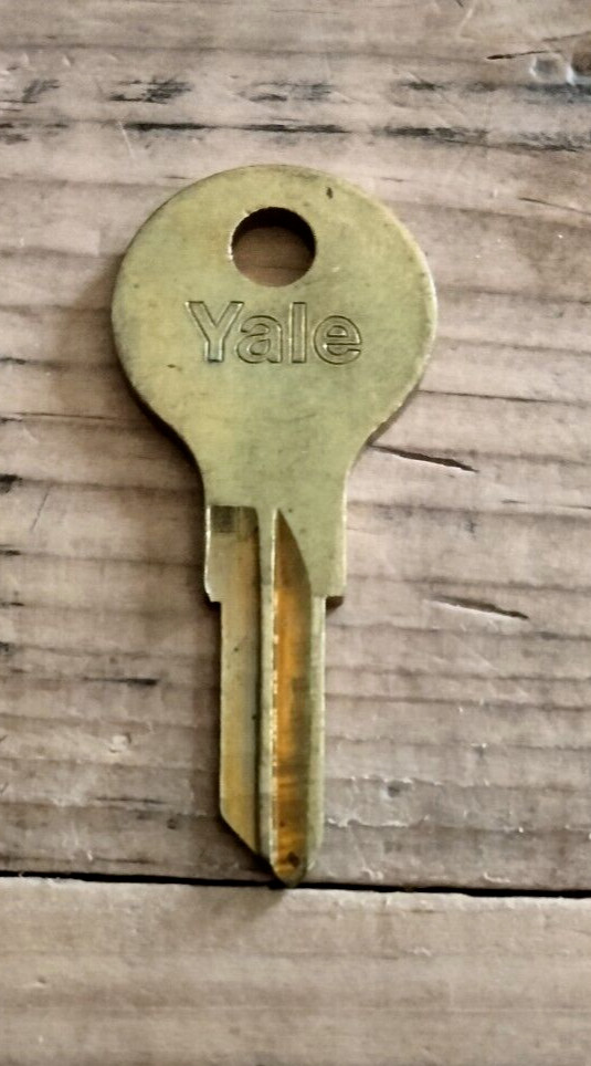 YALE   1 3/4" Blank Brass Key Vintage NOS (new old stock) unmarked
