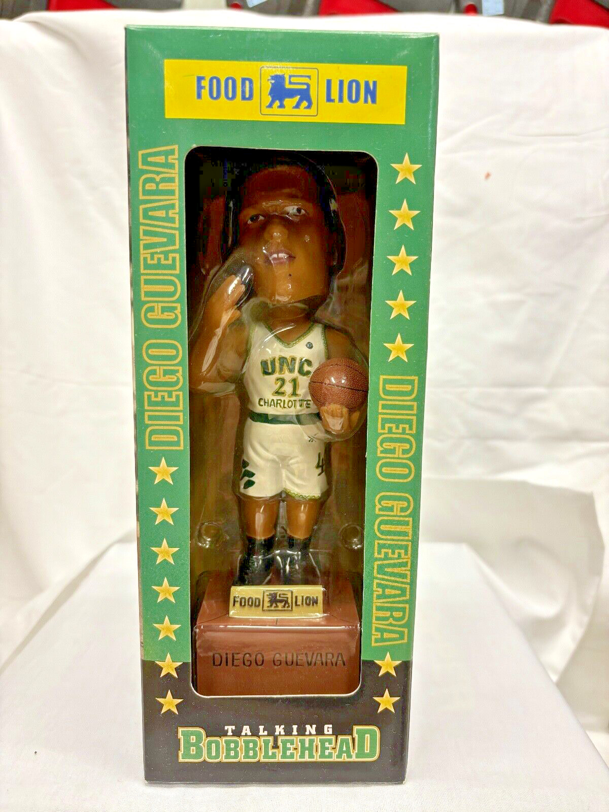 Diego Guevara UNC #21 Talking Bobblehead Food Lion Original Box