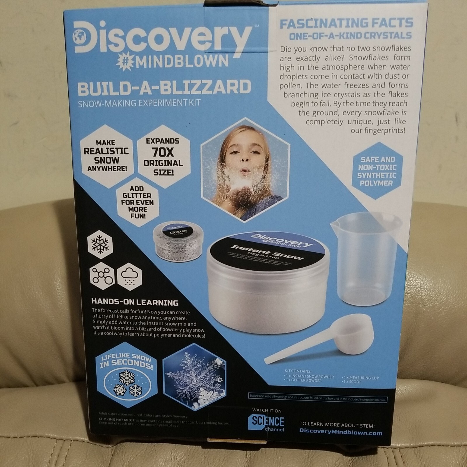 NEW DISCOVERY #MINDBLOWN BUILD-A-BLIZZARD SNOW-MAKING EXPERIMENT KIT
