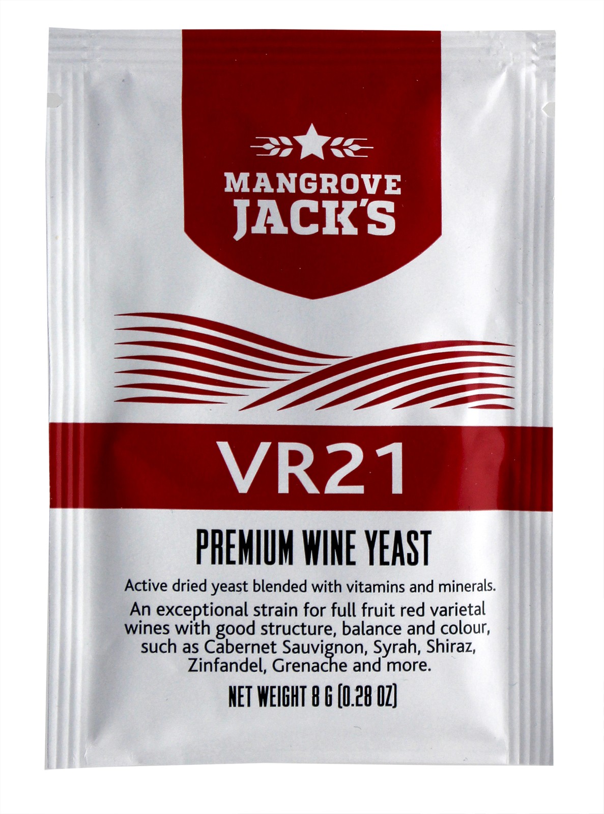 Mangrove Jack's Wine Yeast - VR21 8g treats 23L Full Fruit & Country Reds