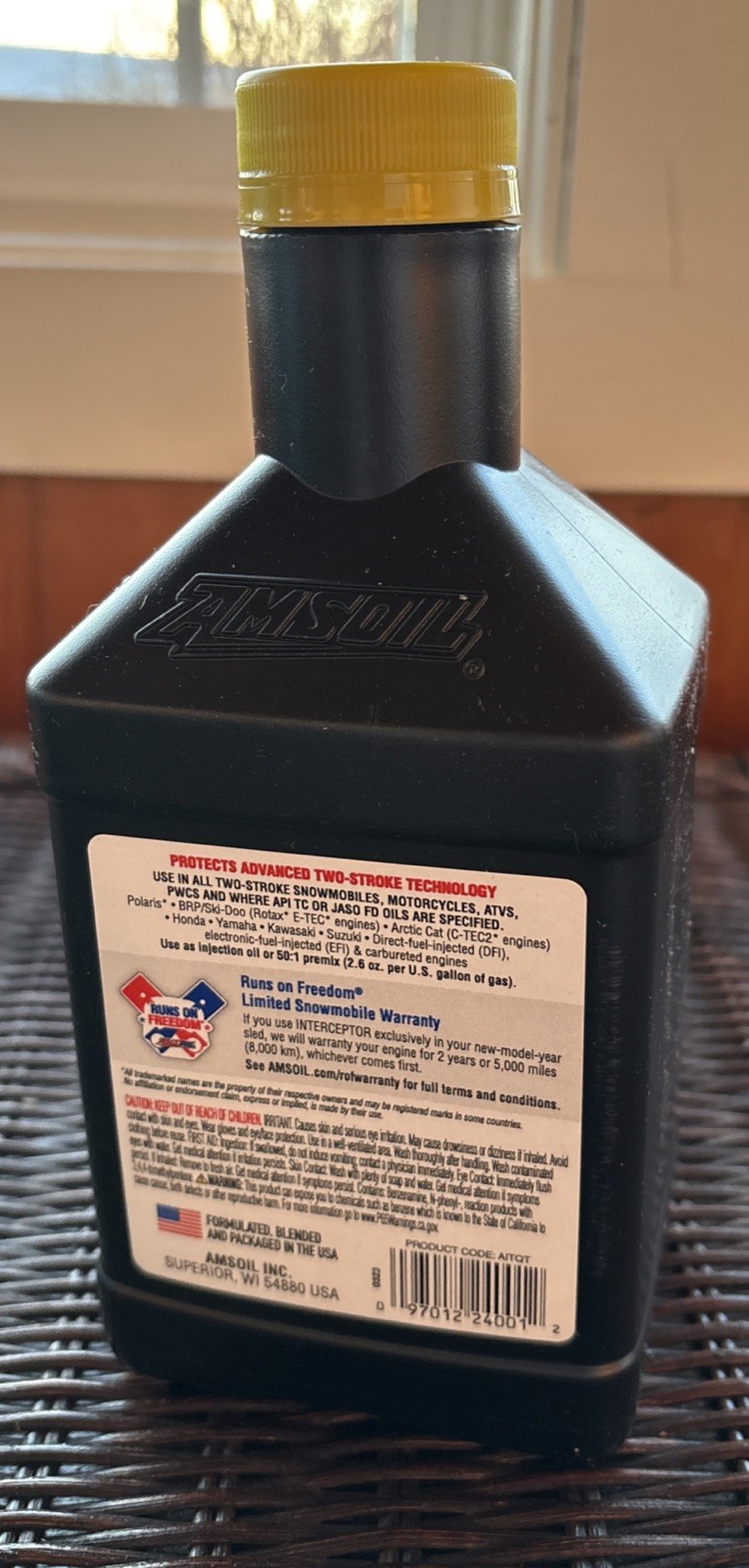 AMSOIL Full Synthetic Interceptor 2-Cycle Oil 1 Quart - Max Performance