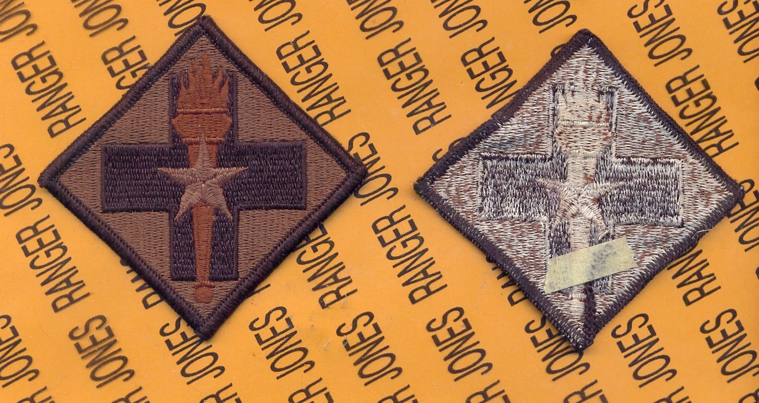 US Army 32nd Medical Brigade OD Green & Black uniform patch