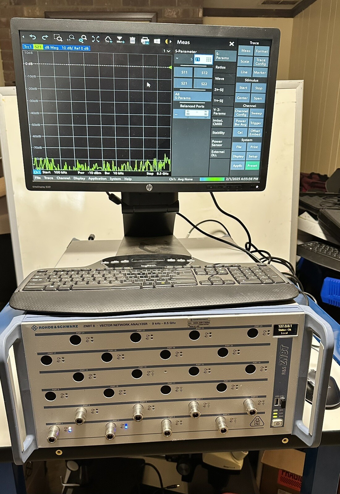 ROHDE & SCHWARZ R&S ZNBT 8 VECTOR NETWORK ANALYZER VNA 9 kHz-8.5 GHz - 8 PORTS