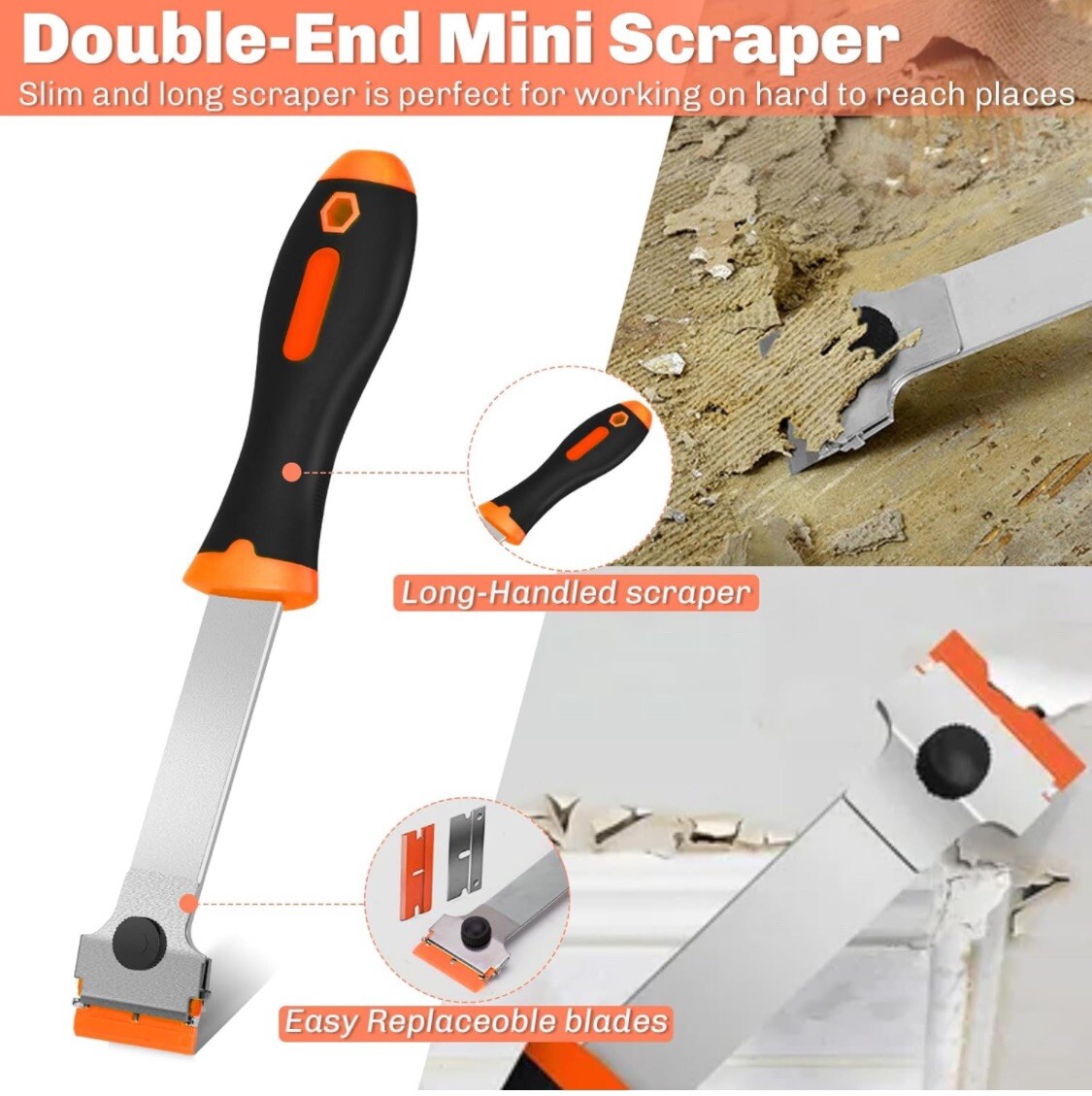 Razor Blade Scraper 2 Pcs Razor Scraper Tool For Removing Label Registration Sti