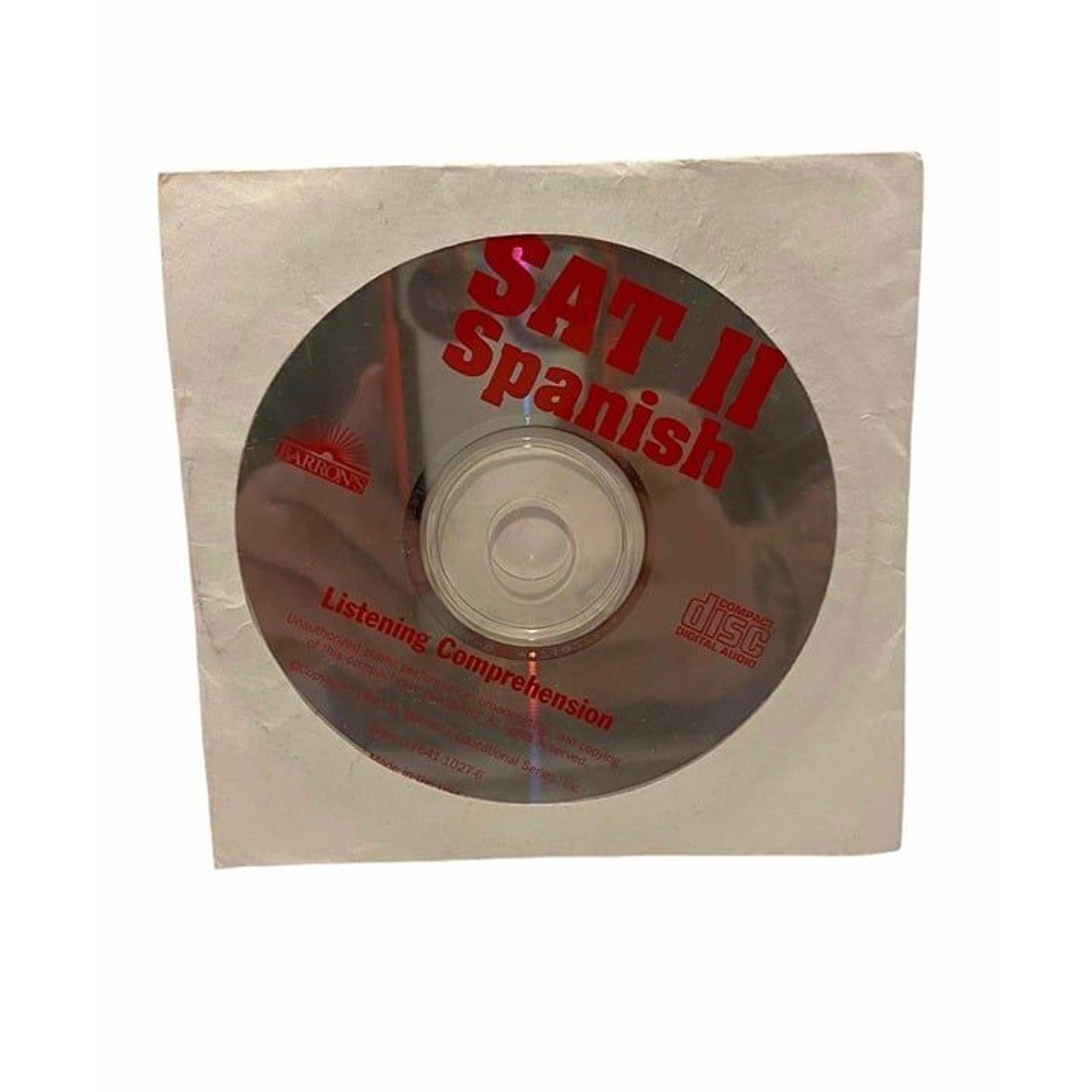Spanish Listening Comprehension Barron's SAT II CD Digital Audio Learning